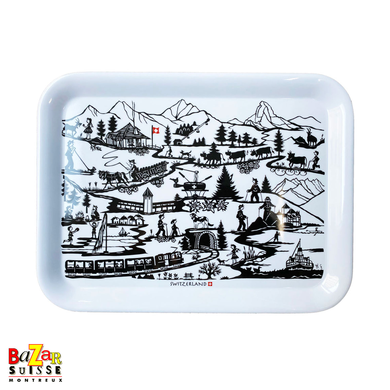 Plateau Poya en mélamine - 30 x 22 cm
