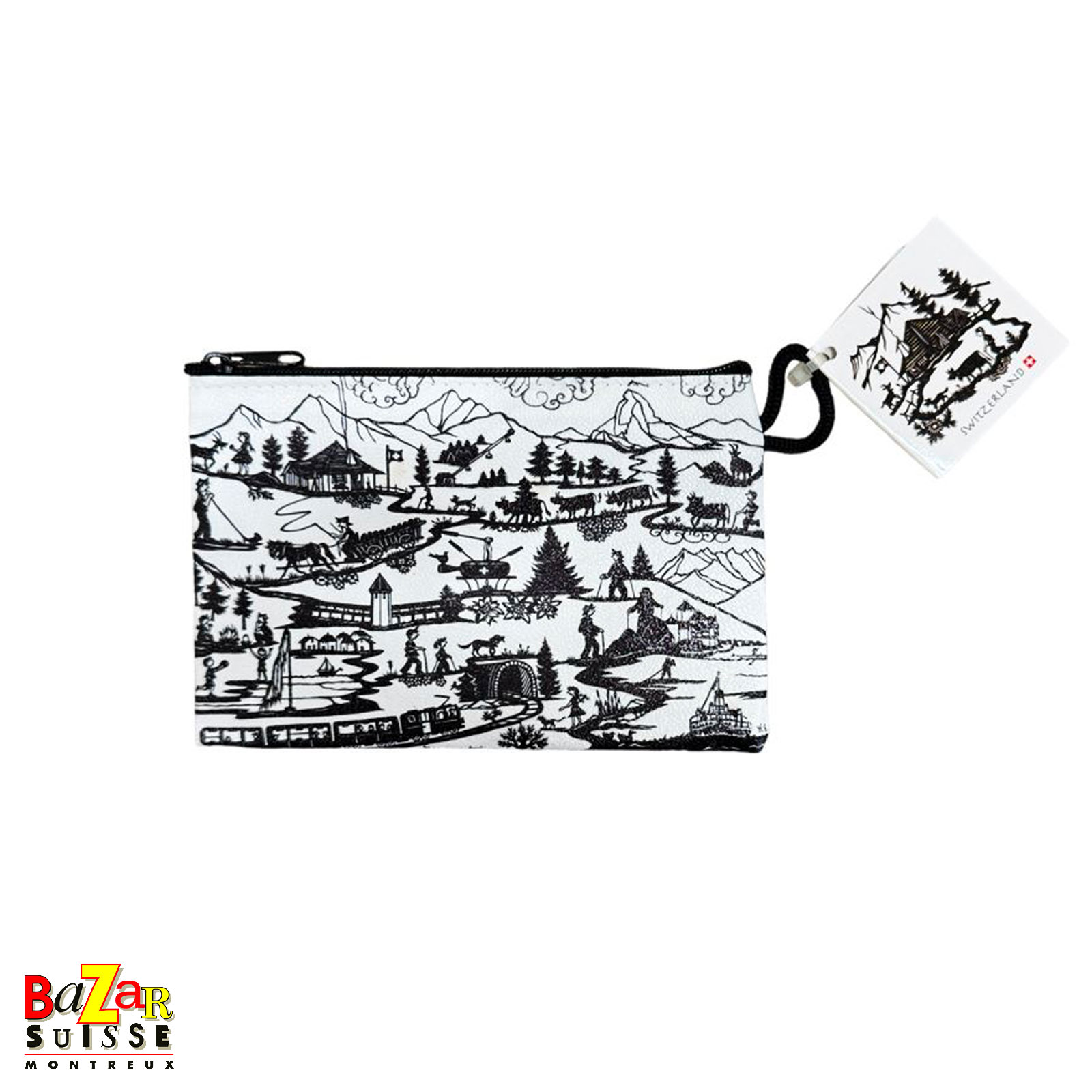 Pochette Poya à fermeture éclair - 10 x 15 cm