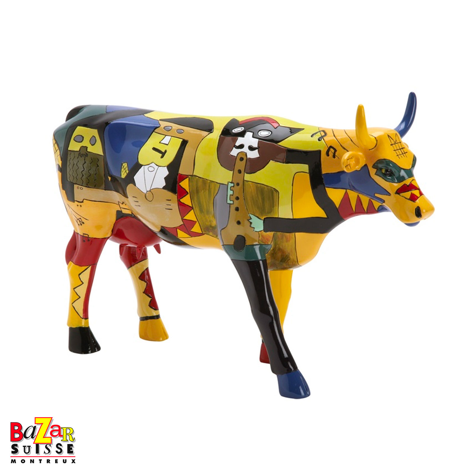 Vache Picowso’s Moosicians - CowParade - 30 x 9 x 20 cm