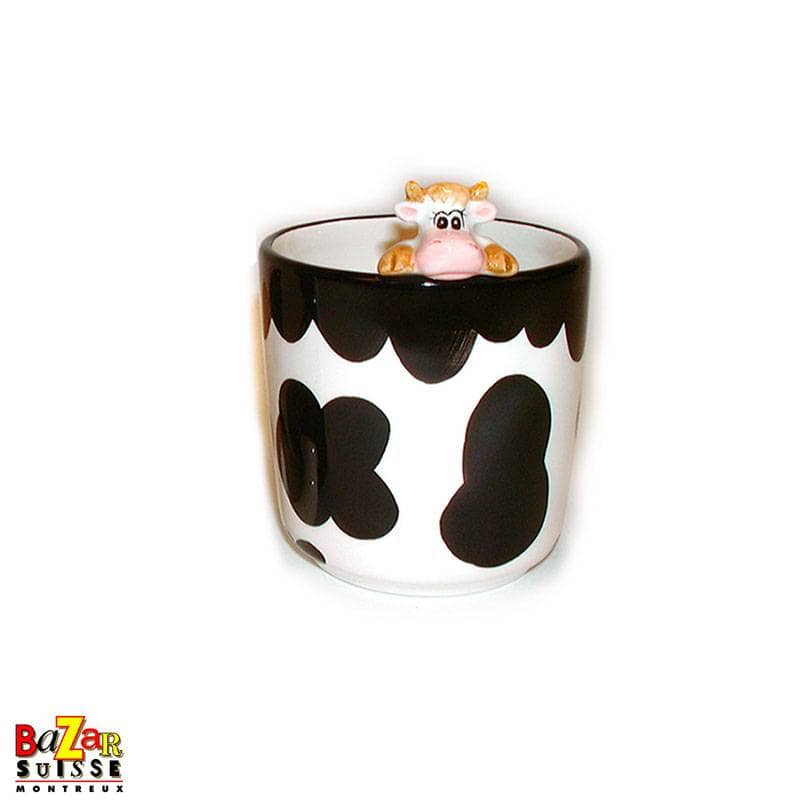 Tasse Pretty Cow avec petite vache en relief
