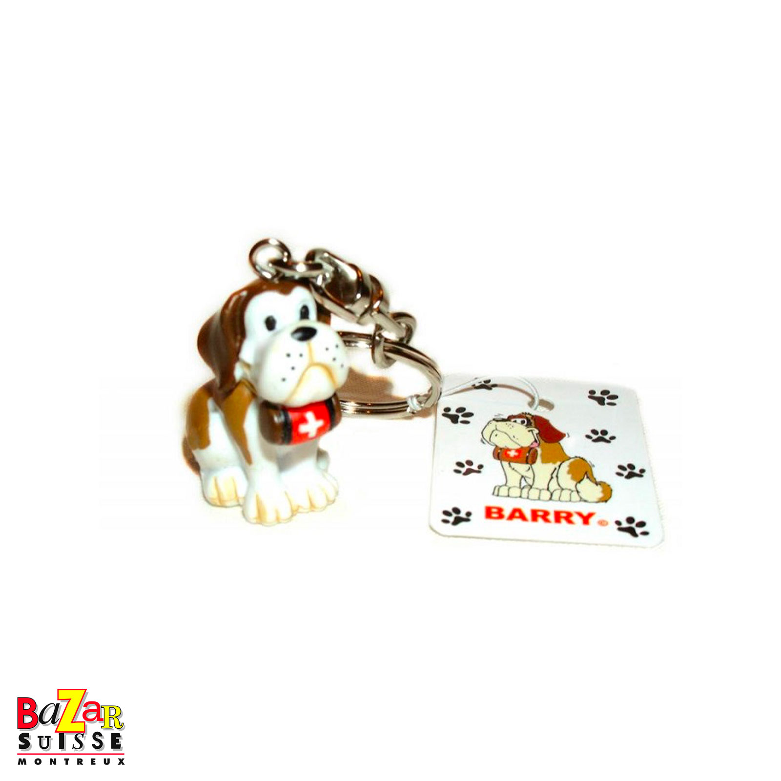 Porte-clés Saint-Bernard avec tonnelet