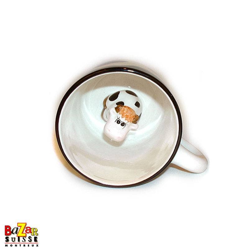 Tasse Pretty Cow avec petite vache à l’intérieur