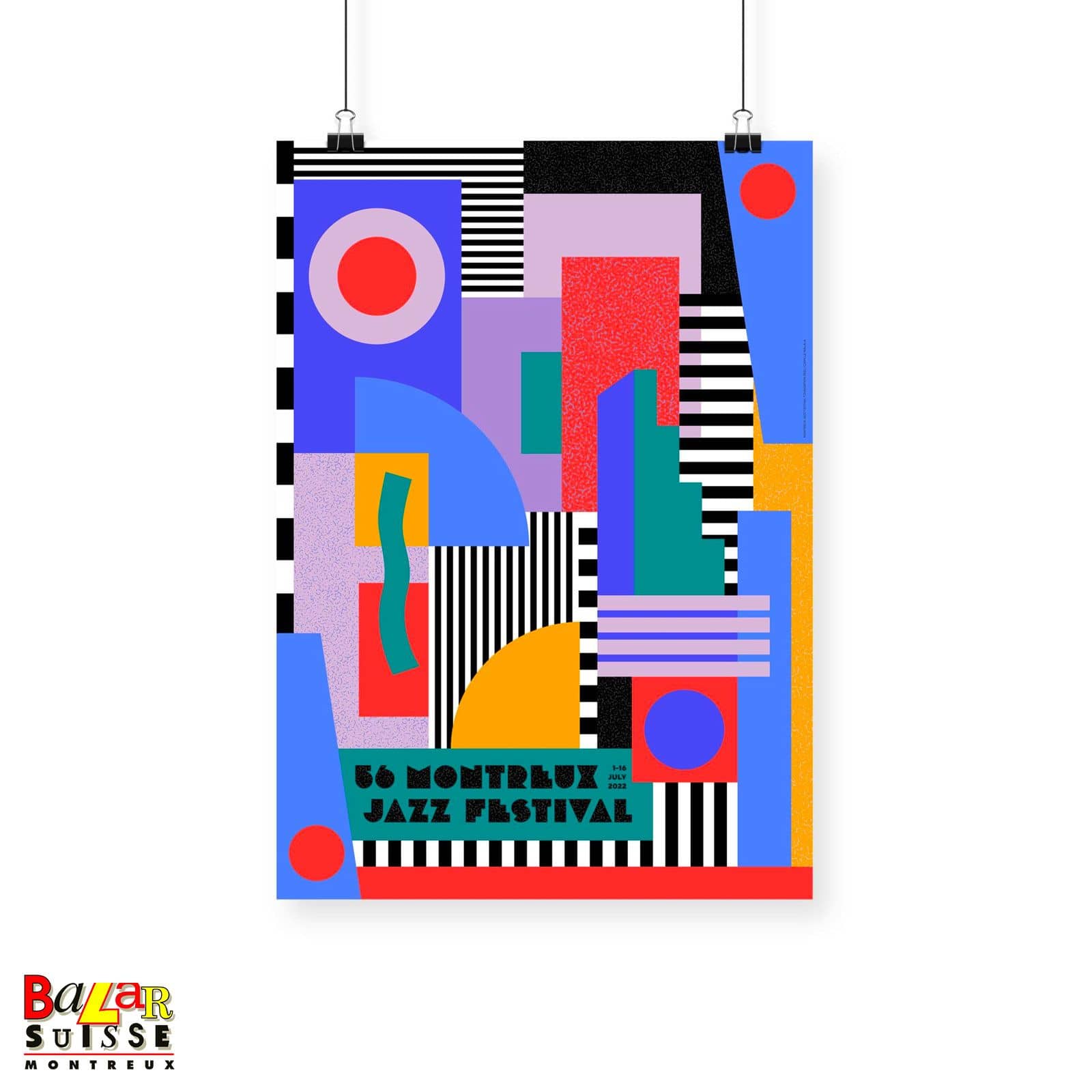 Affiche Montreux Jazz Festival 2022 - Camille Walala