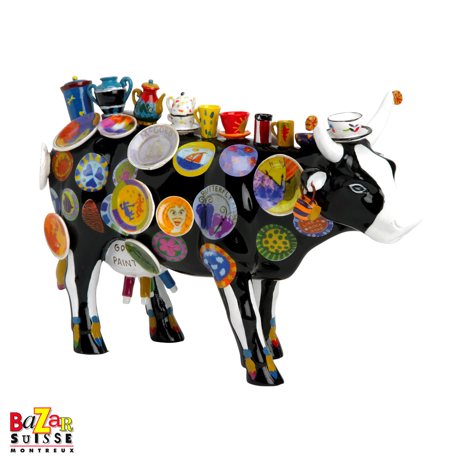 Vache Moo Potter - CowParade - 18 x 5 x 11 cm