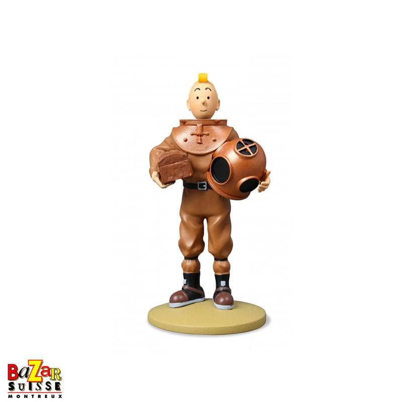 Figurine Tintin en scaphandre - 12 cm
