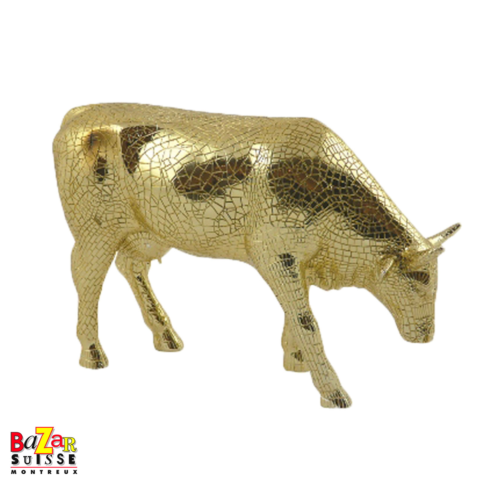 Vache Mira Moo Gold - CowParade - 30 x 9 x 20 cm