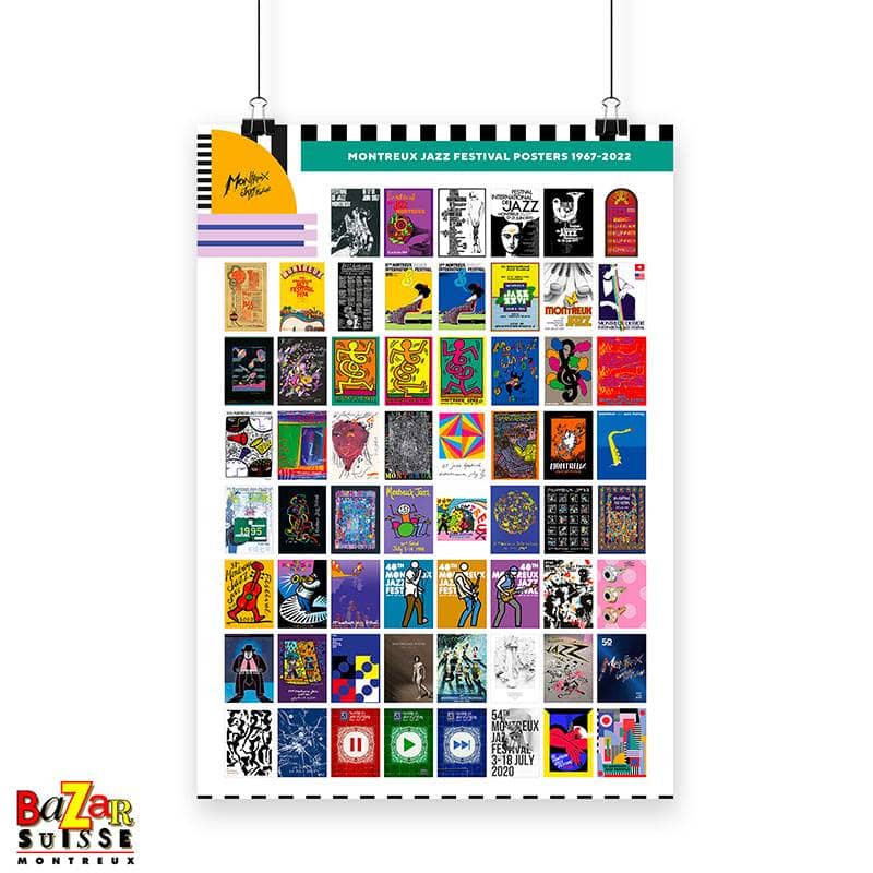 Poster Montreux Jazz Festival 1967-2022 - 70 x 100 cm