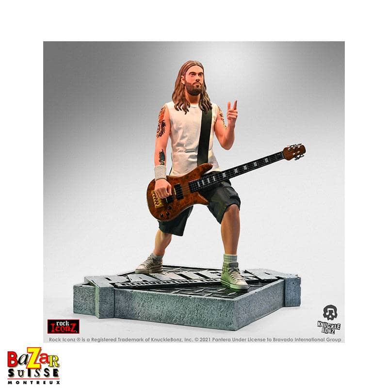 Figurine Rex Brown - Pantera - KnuckleBonz Rock Iconz