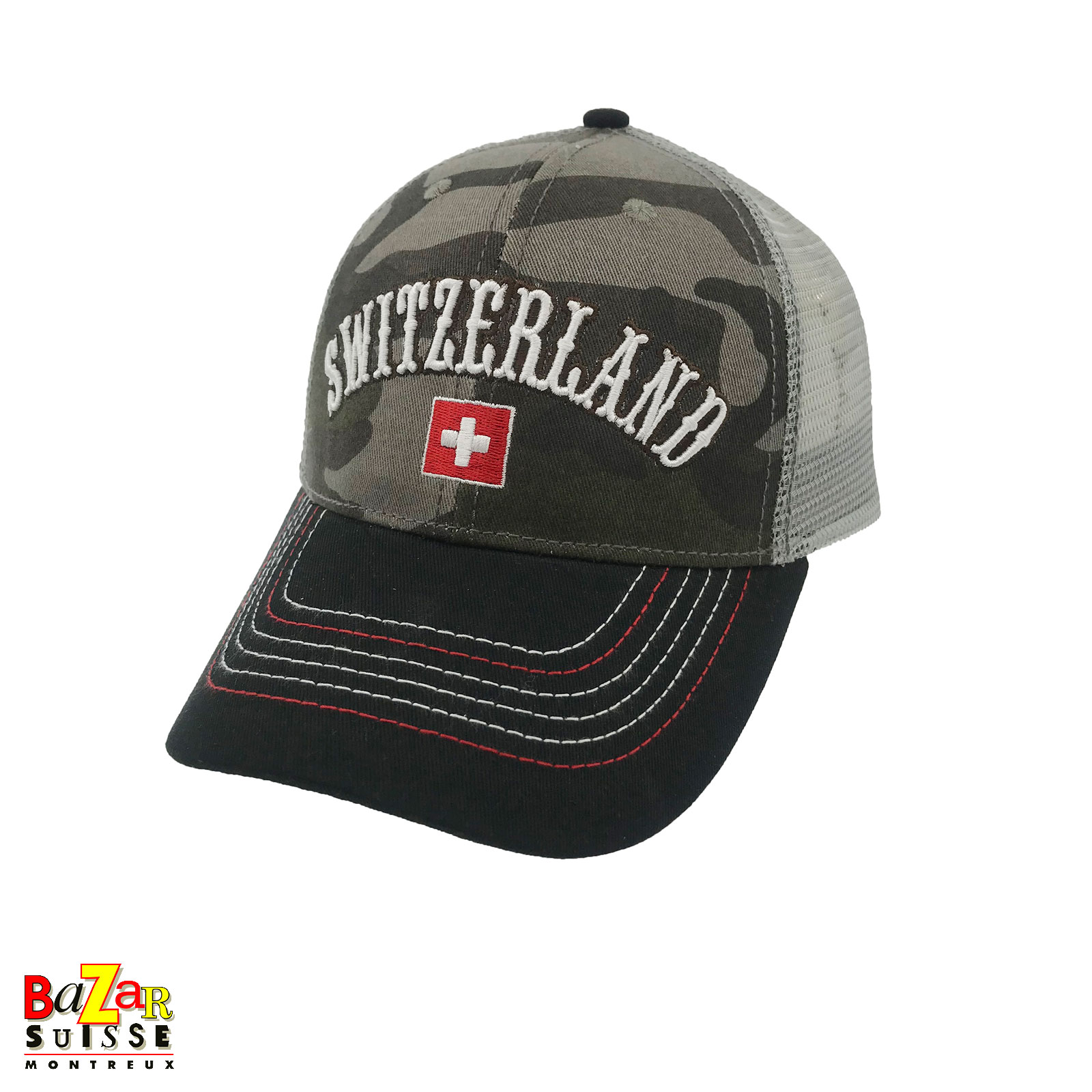 Casquette camouflage Switzerland - taille réglable