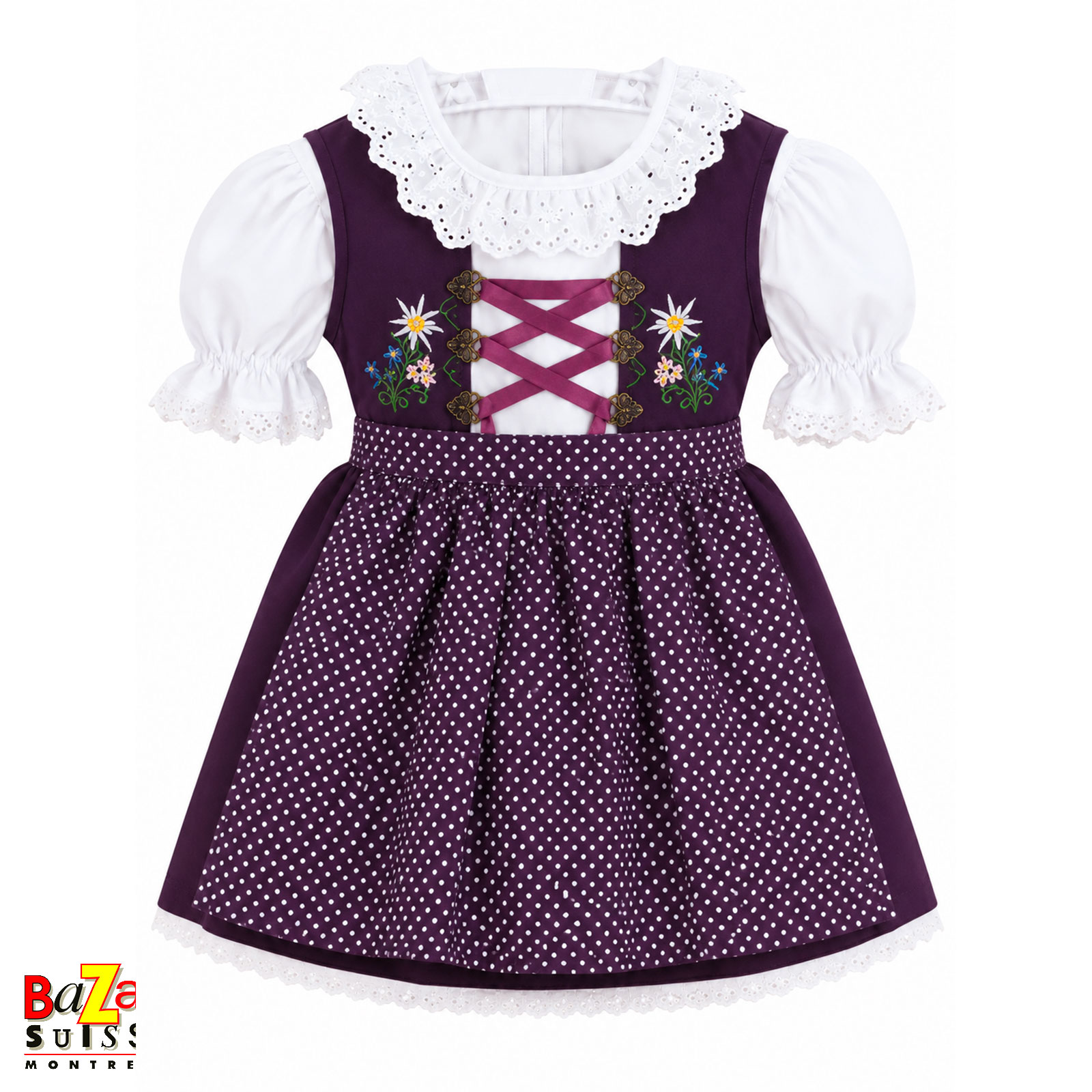 Robe folklorique suisse pour enfant - Emily