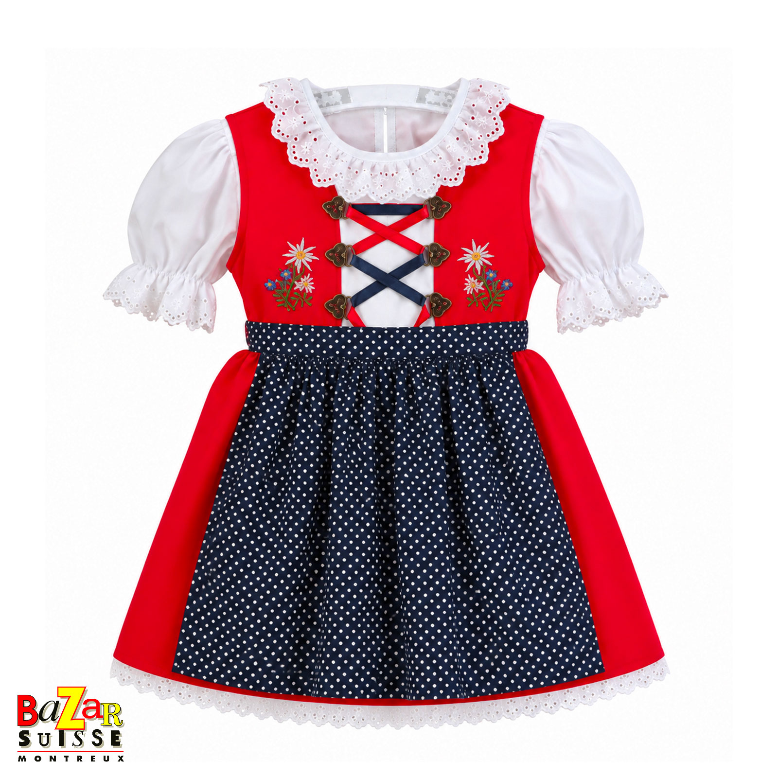 Robe folklorique suisse pour enfant - Julia