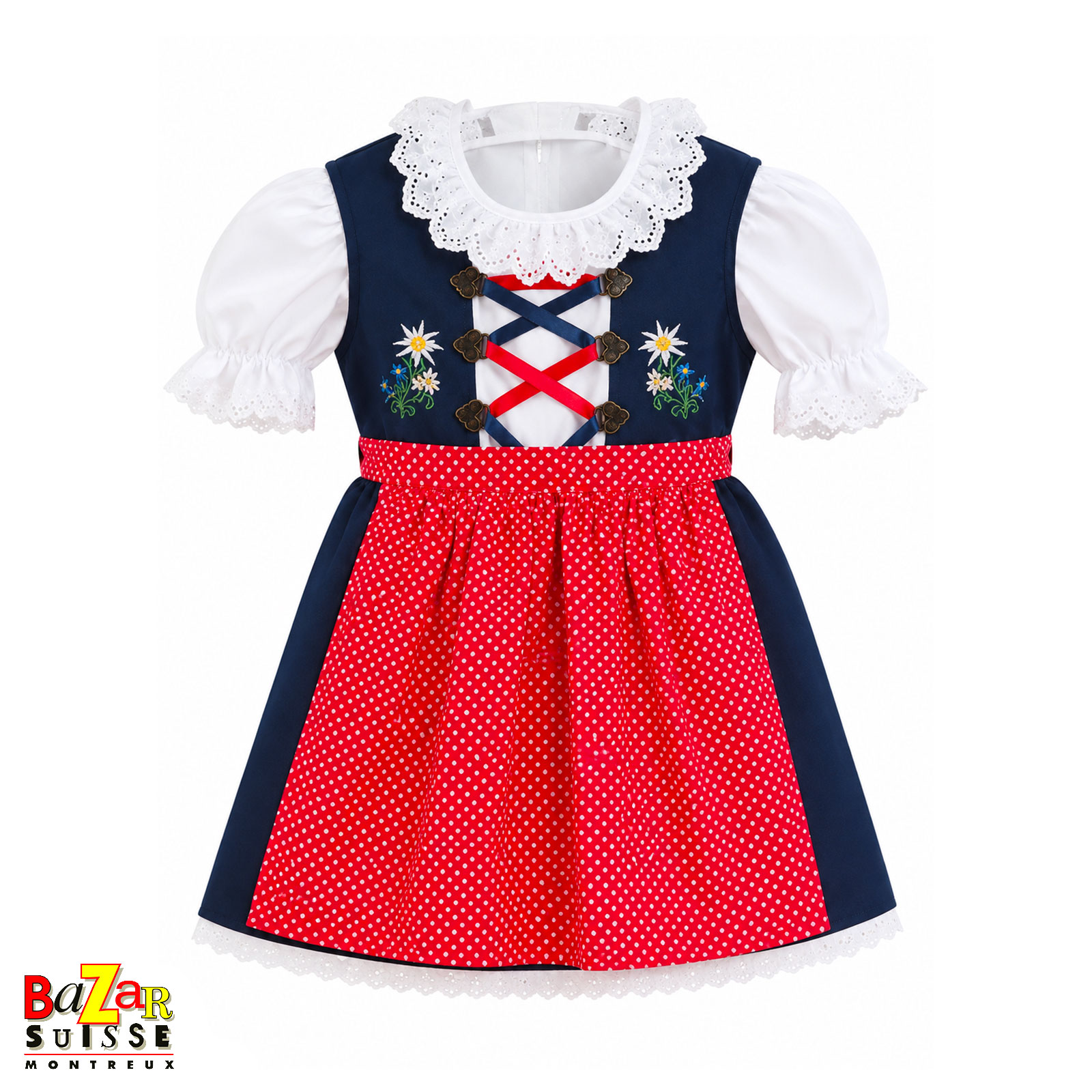 Robe folklorique suisse pour enfant - Lisa