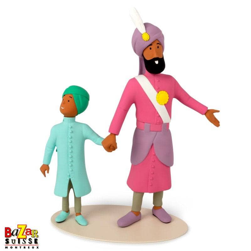 Figurine Tintin - Maharadjah et son fils - Moulinsart