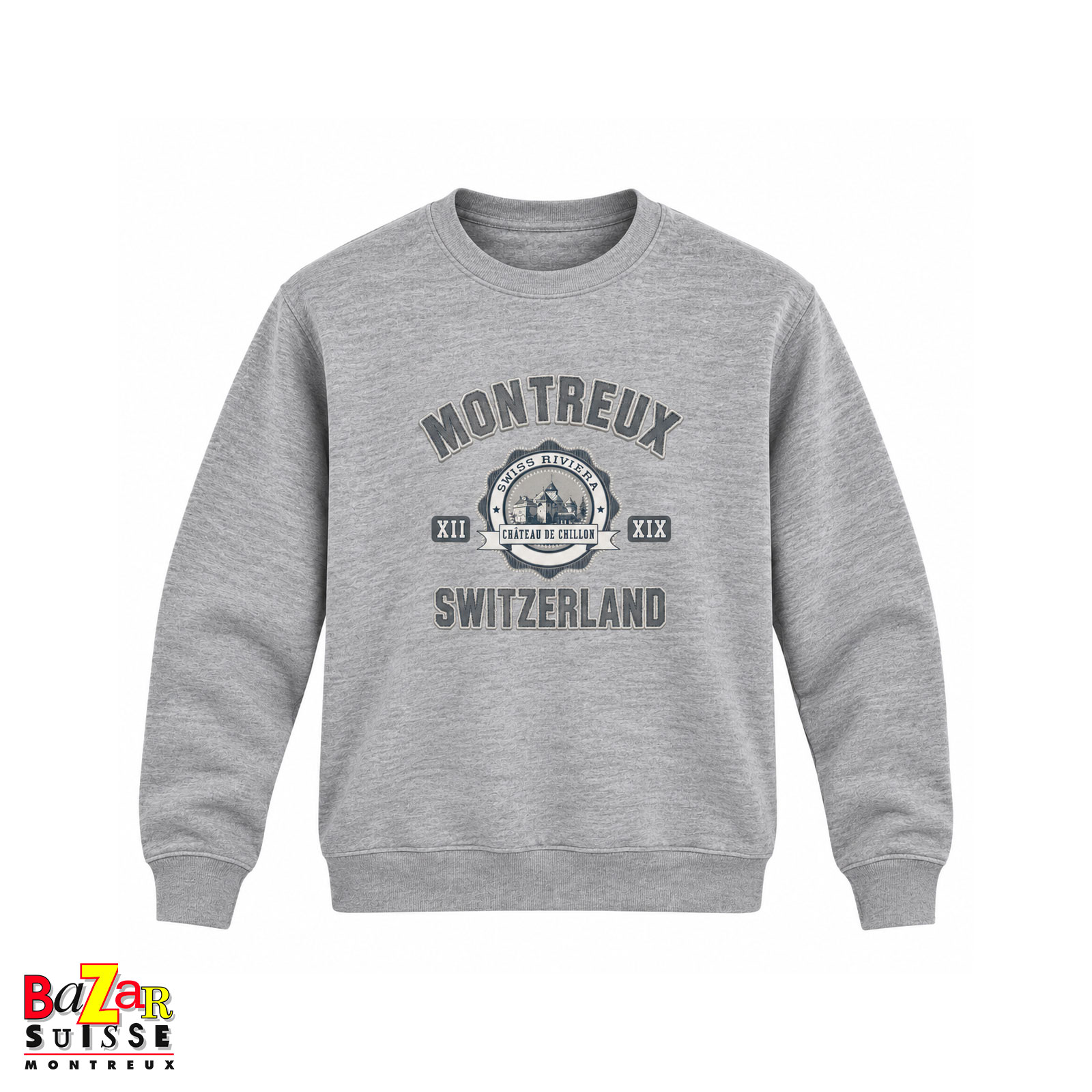 Sweatshirt Switzerland Montreux University - gris clair