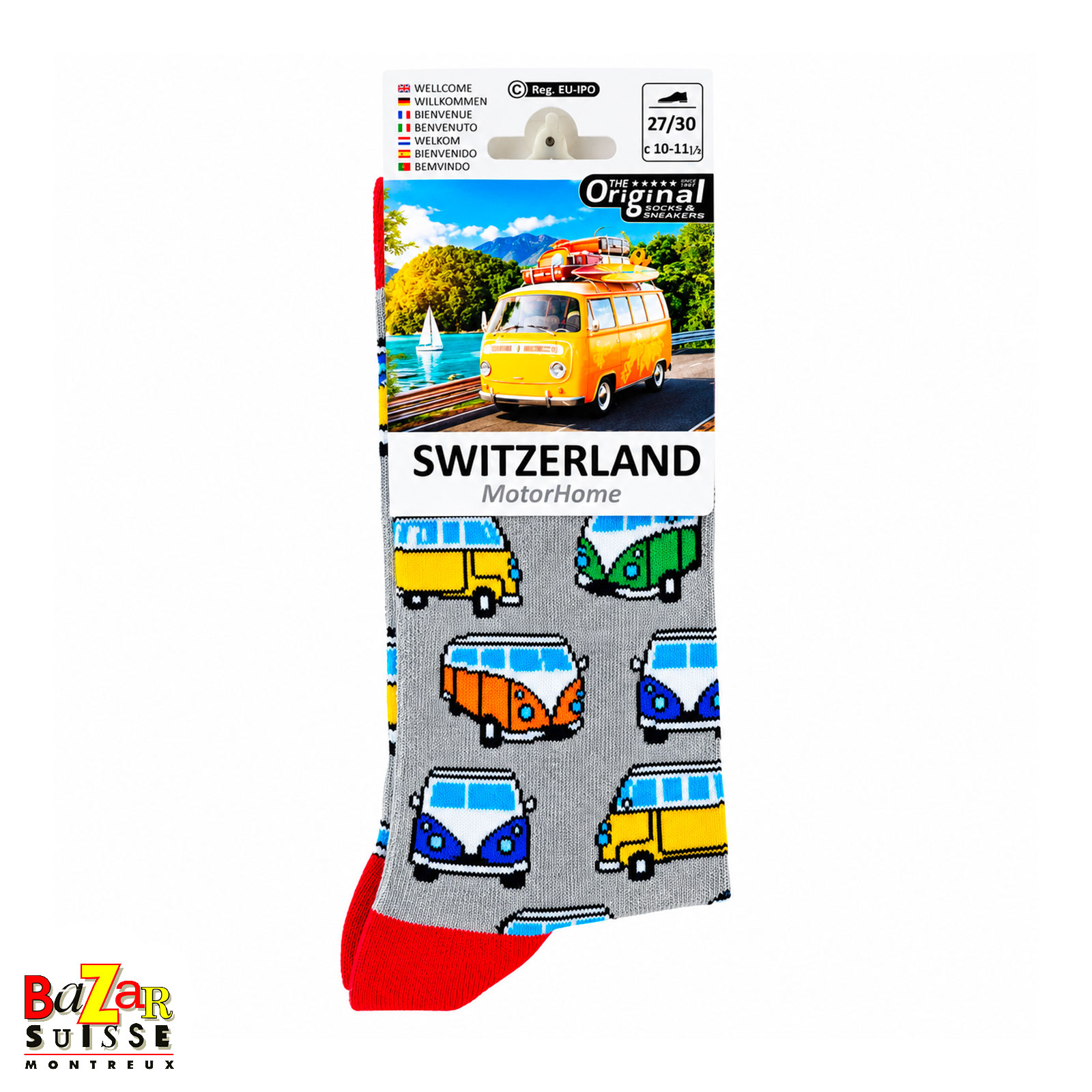 Chaussettes pour enfants - Bus multicolores