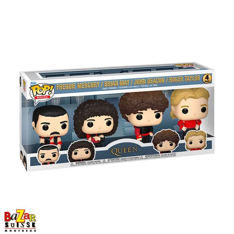 Coffret de 4 figurines Funko Pop! Rocks Queen Radio Gaga