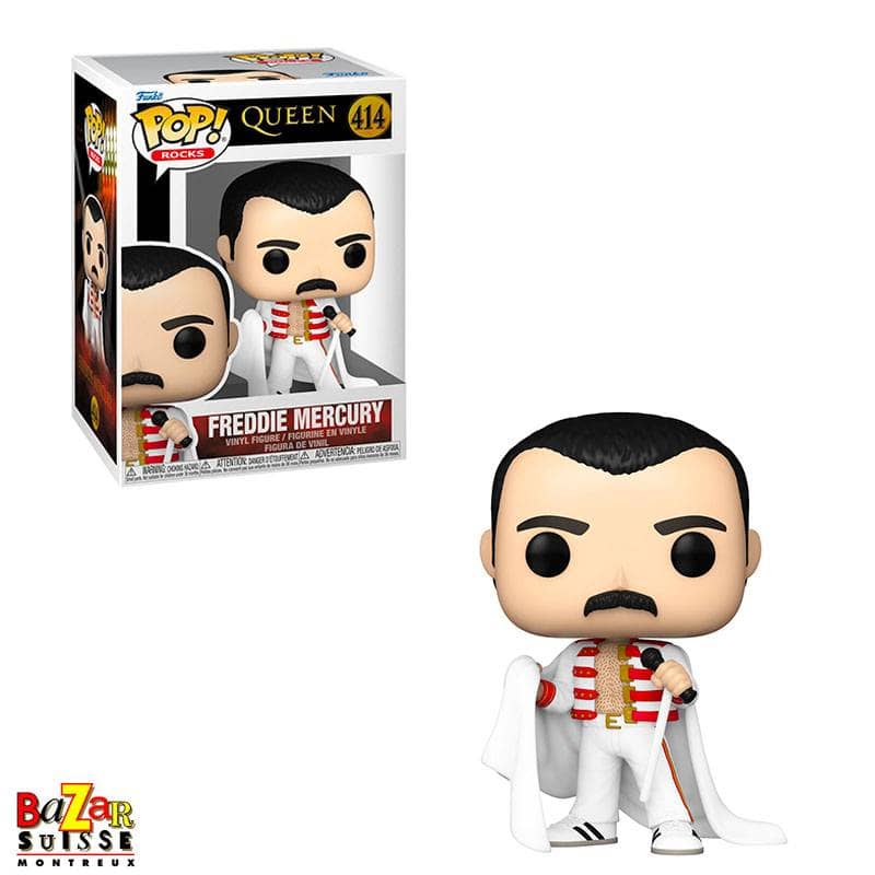 Figurine Funko Pop! Rocks Freddie Mercury avec cape - Queen - 414