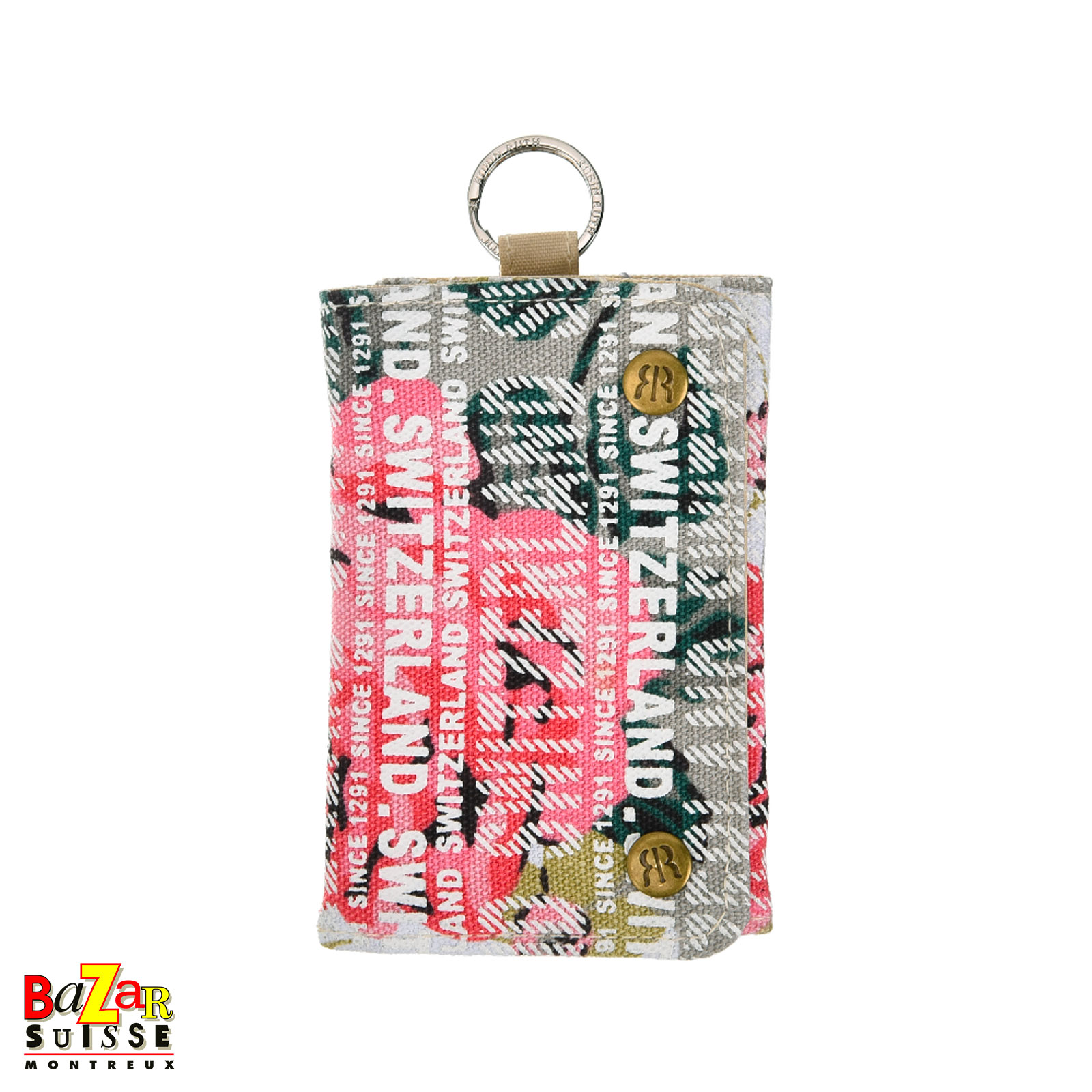 Porte-monnaie à compartiments Robin Ruth - Switzerland floral beige