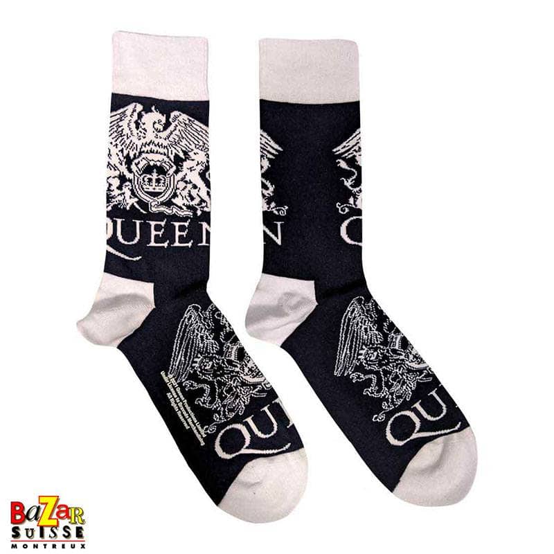 Chaussettes Queen - Crest, blason blanc