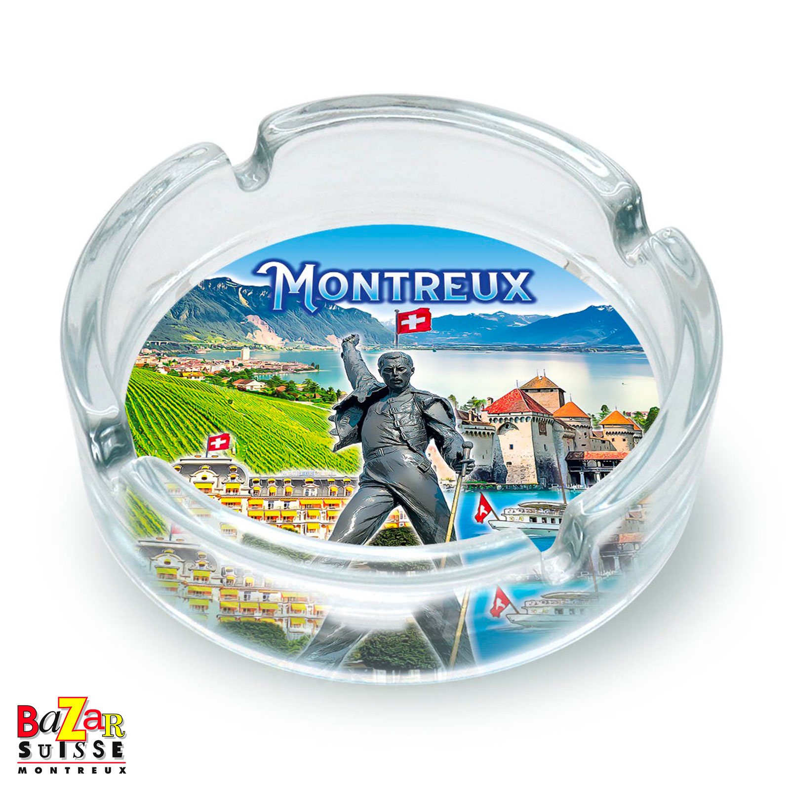 Cendrier Montreux - panorama, 10,5 cm