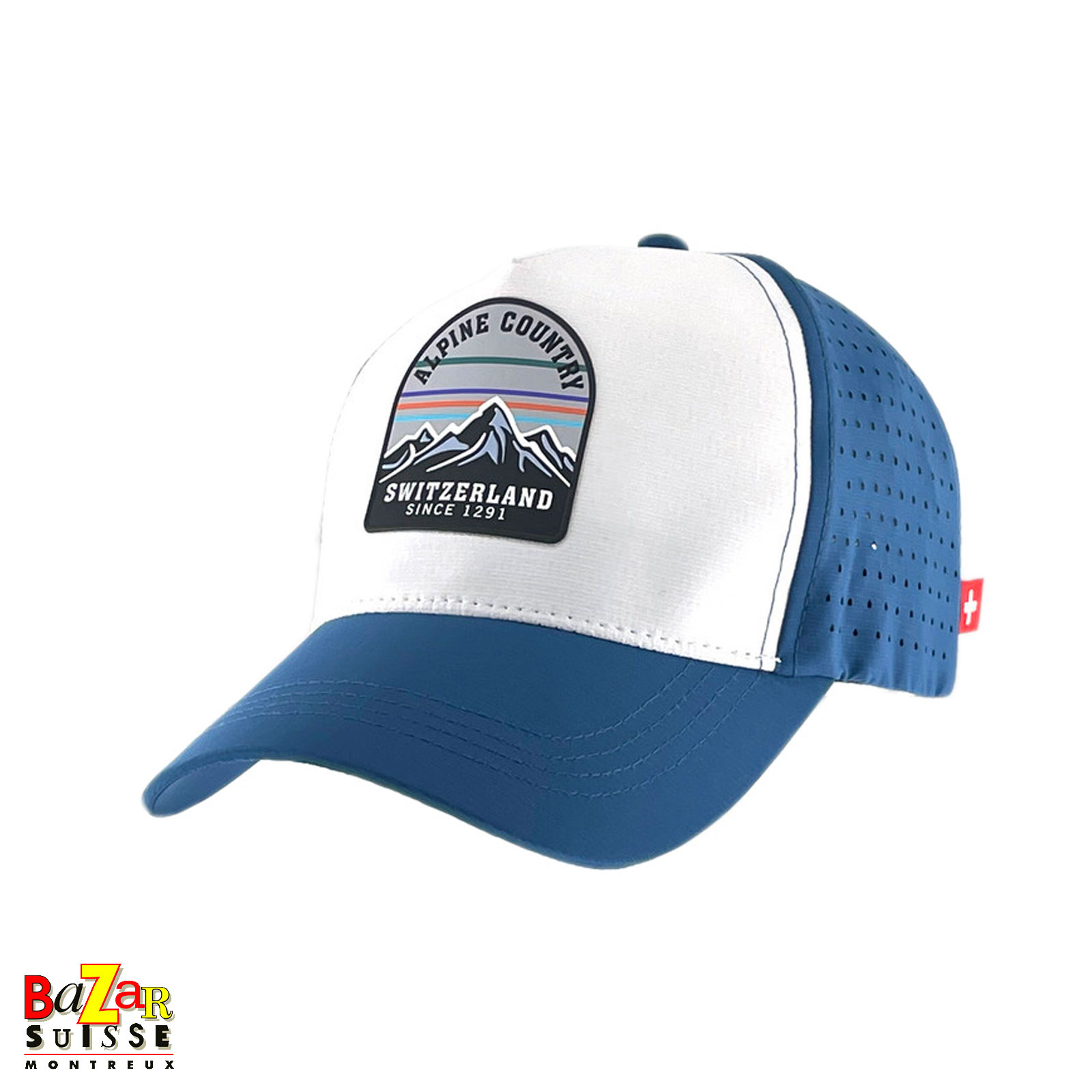 Casquette bleue et blanche Alpine Country