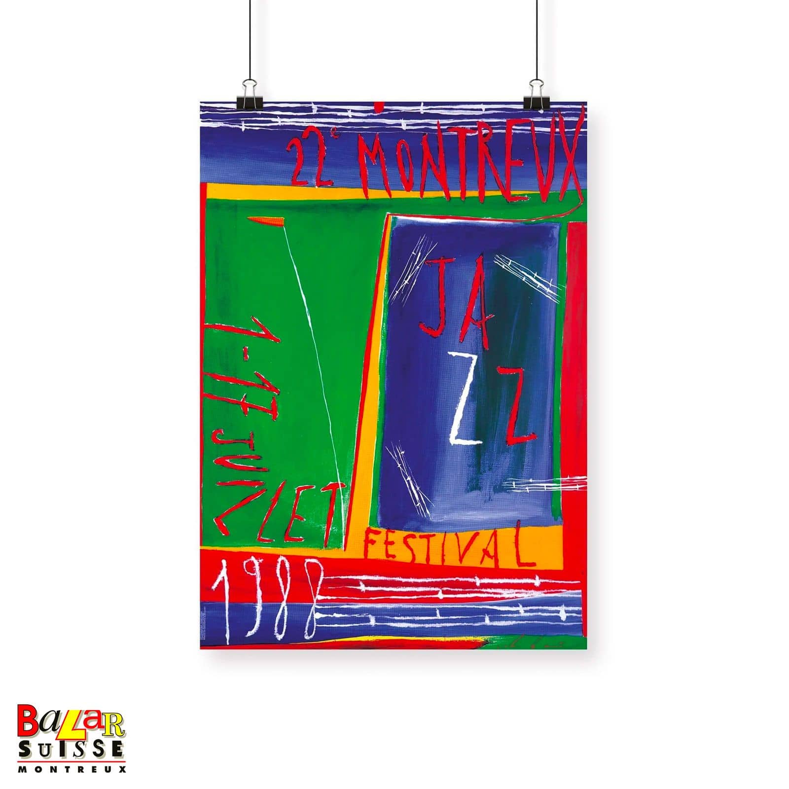 Affiche Montreux Jazz Festival 1988 - Nicola de Maria