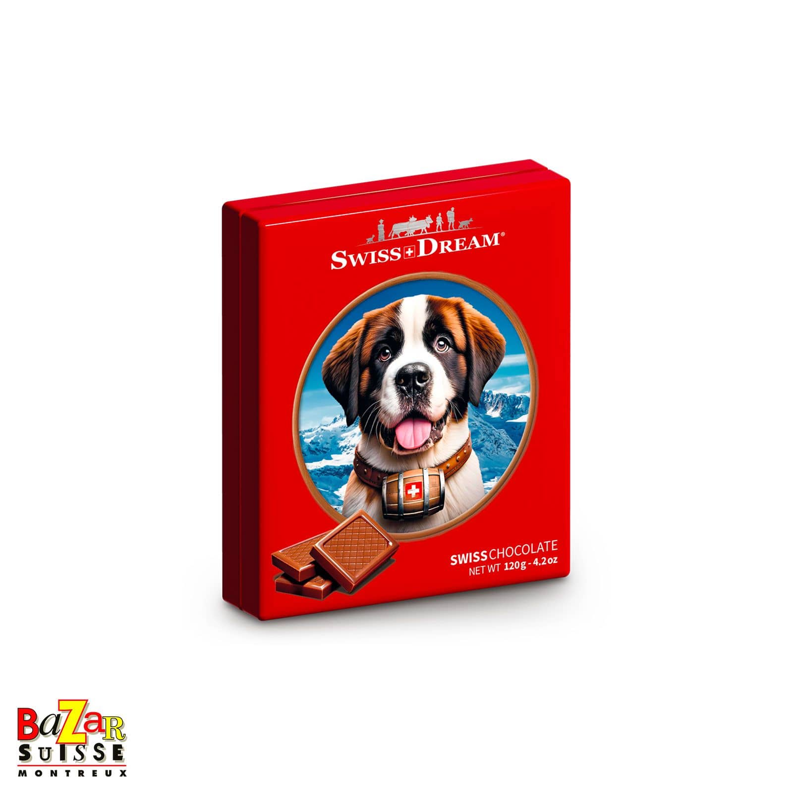 Boîte de chocolats Swiss Dream Saint-Bernard - 26 napolitains