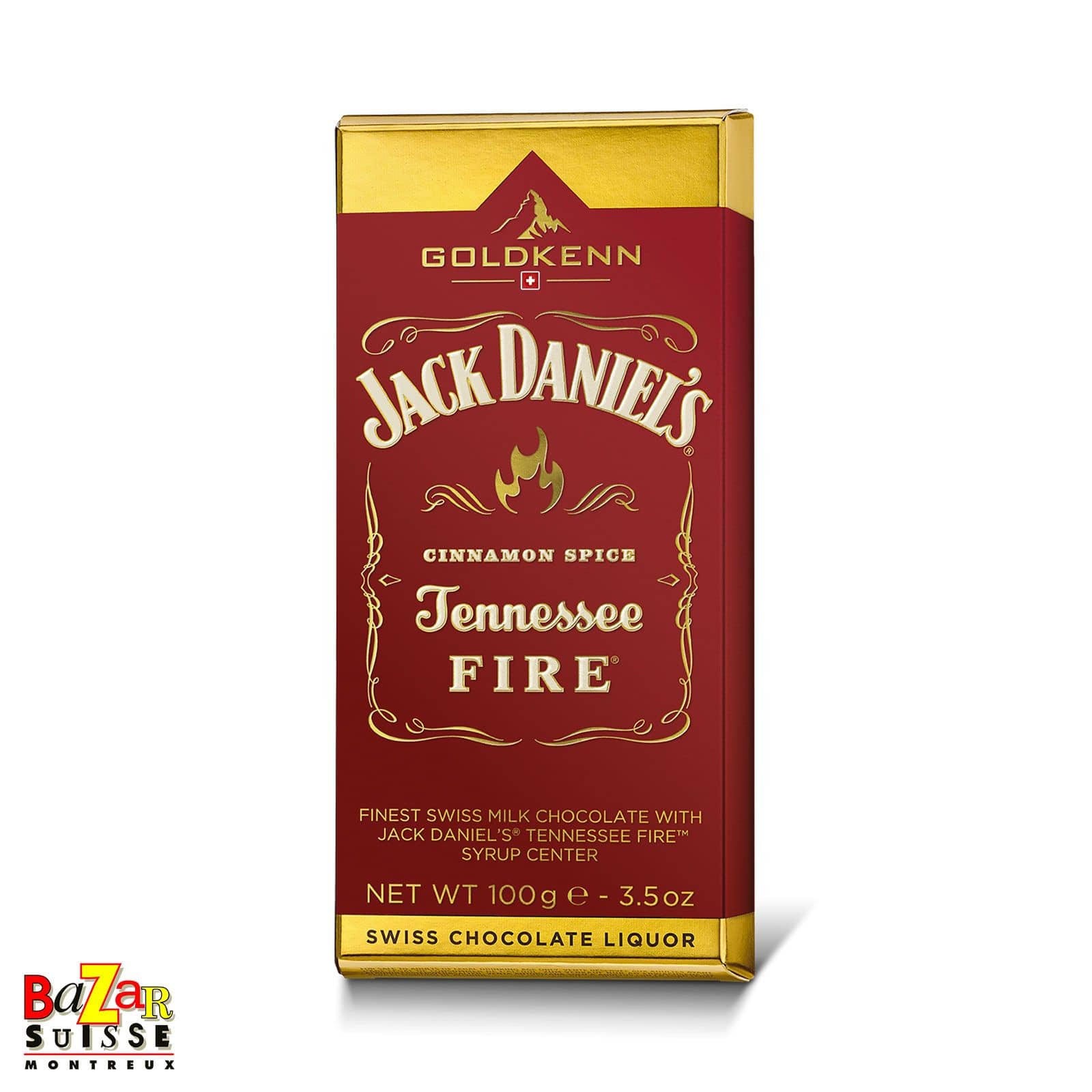 Chocolat au lait Goldkenn Jack Daniel’s Tennessee Fire - 100 g