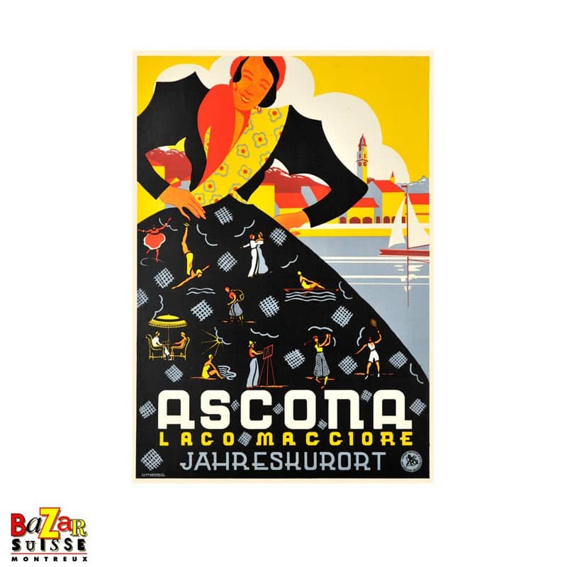 Poster Ascona Lago Maggiore - 50 x 70 cm