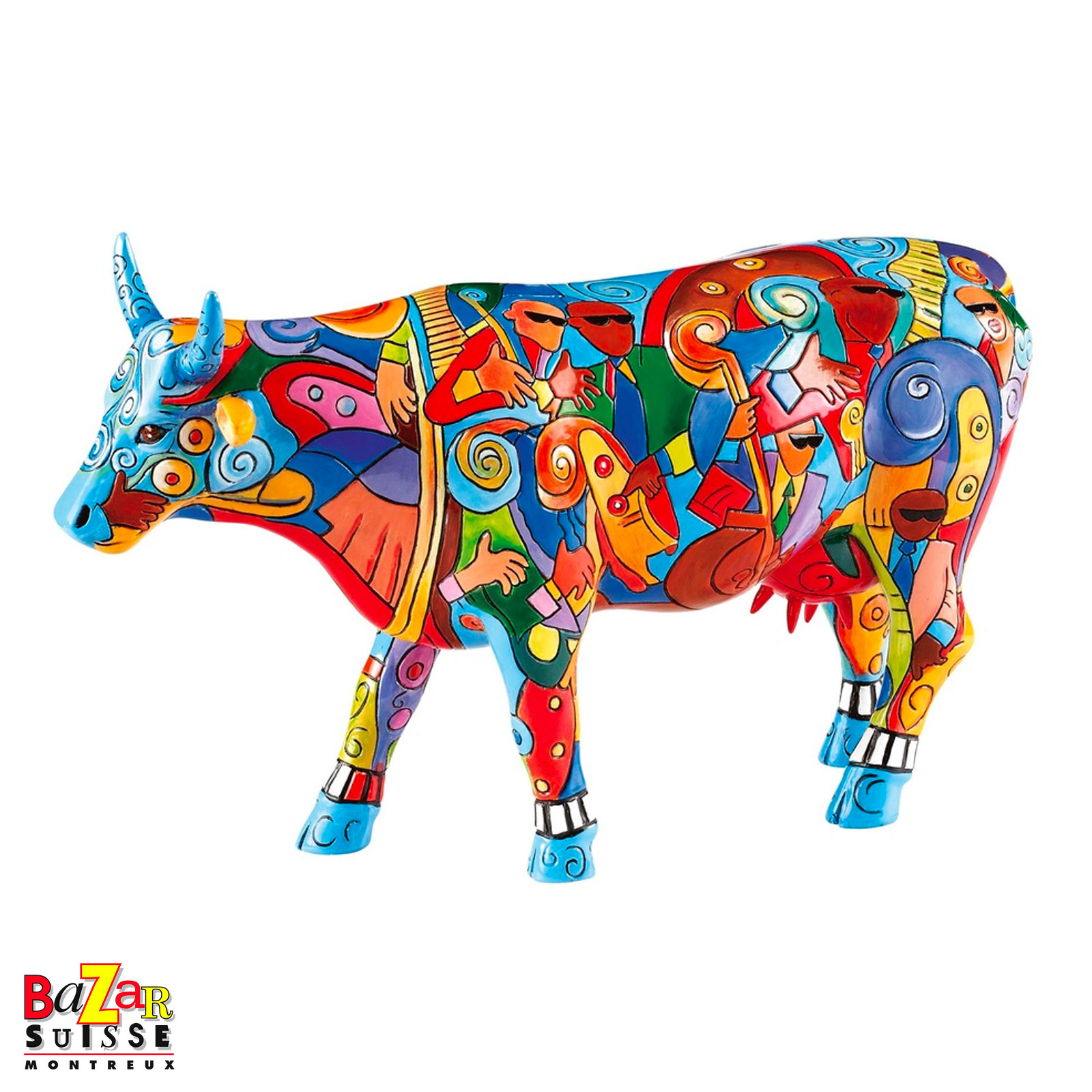 Vache Musicow - CowParade - 30 x 9 x 20 cm