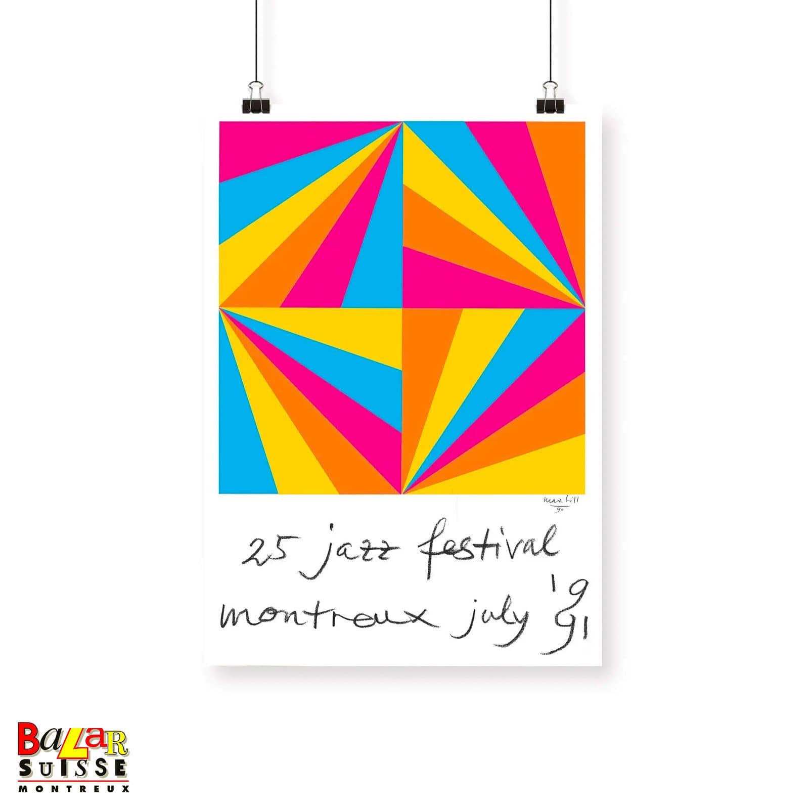 Affiche Montreux Jazz Festival 1991 - Max Bill