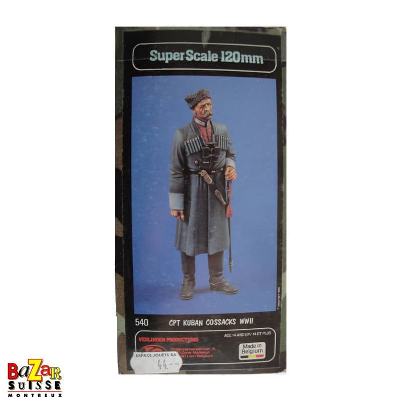 Figurine de capitaine cosaque du Kouban - Verlinden - 120 mm