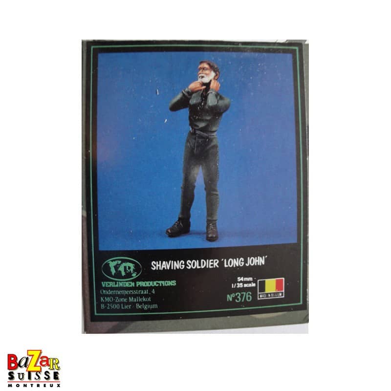 Figurine de soldat se rasant Long John - Verlinden - 1:35