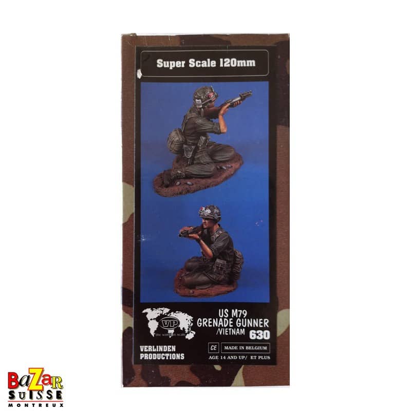 Figurine US M79 Grenade Gunner/Vietnam - Verlinden - 120 mm