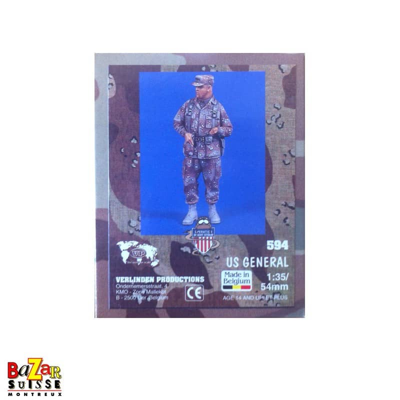 Figurine de général américain - Verlinden - 1:35