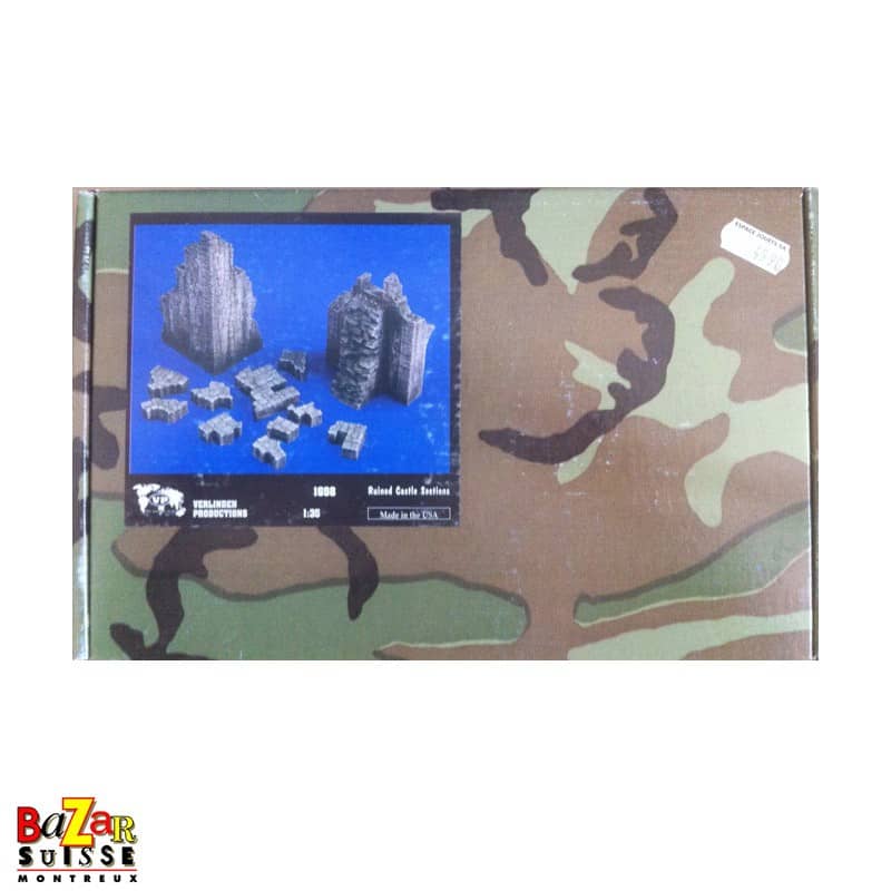 Décor de château en ruine 1:35 - Verlinden