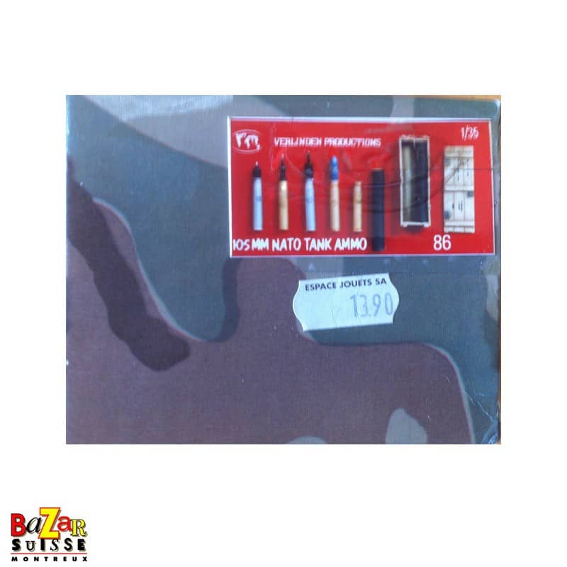 Munitions de char OTAN de 105 mm miniatures 1:35 - Verlinden