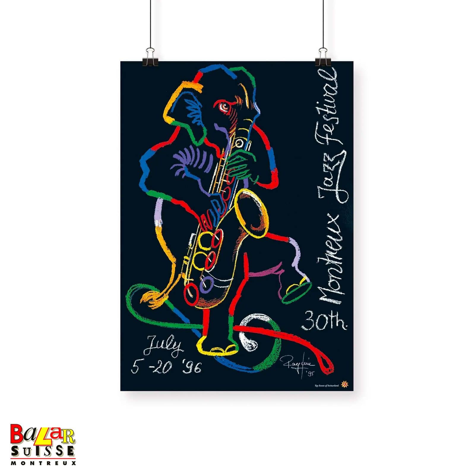 Affiche Montreux Jazz Festival 1996 - Rolf Knie
