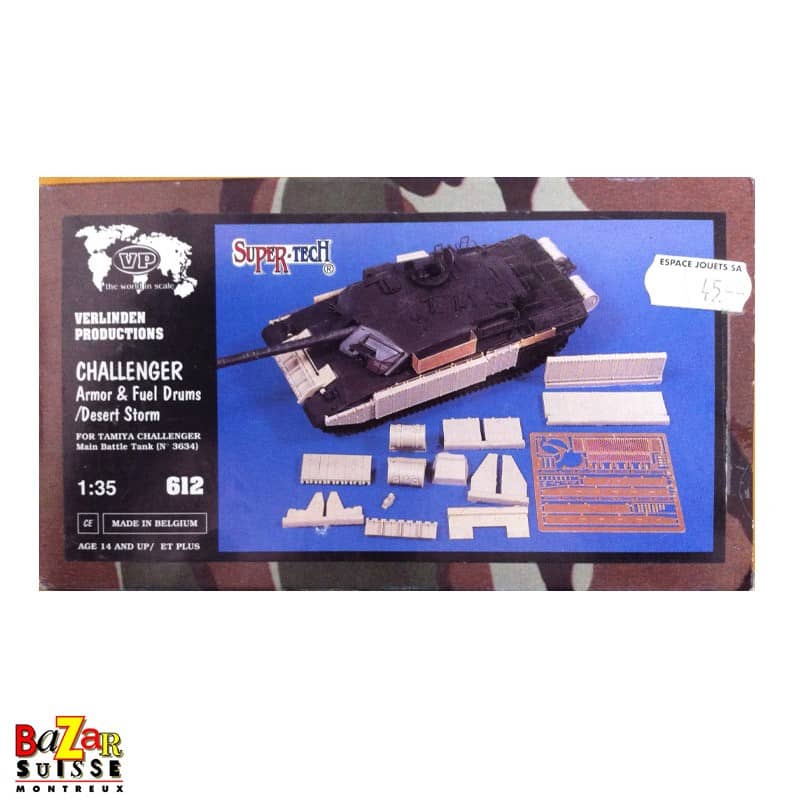 Kit de blindage et fûts Challenger 1:35 - Verlinden