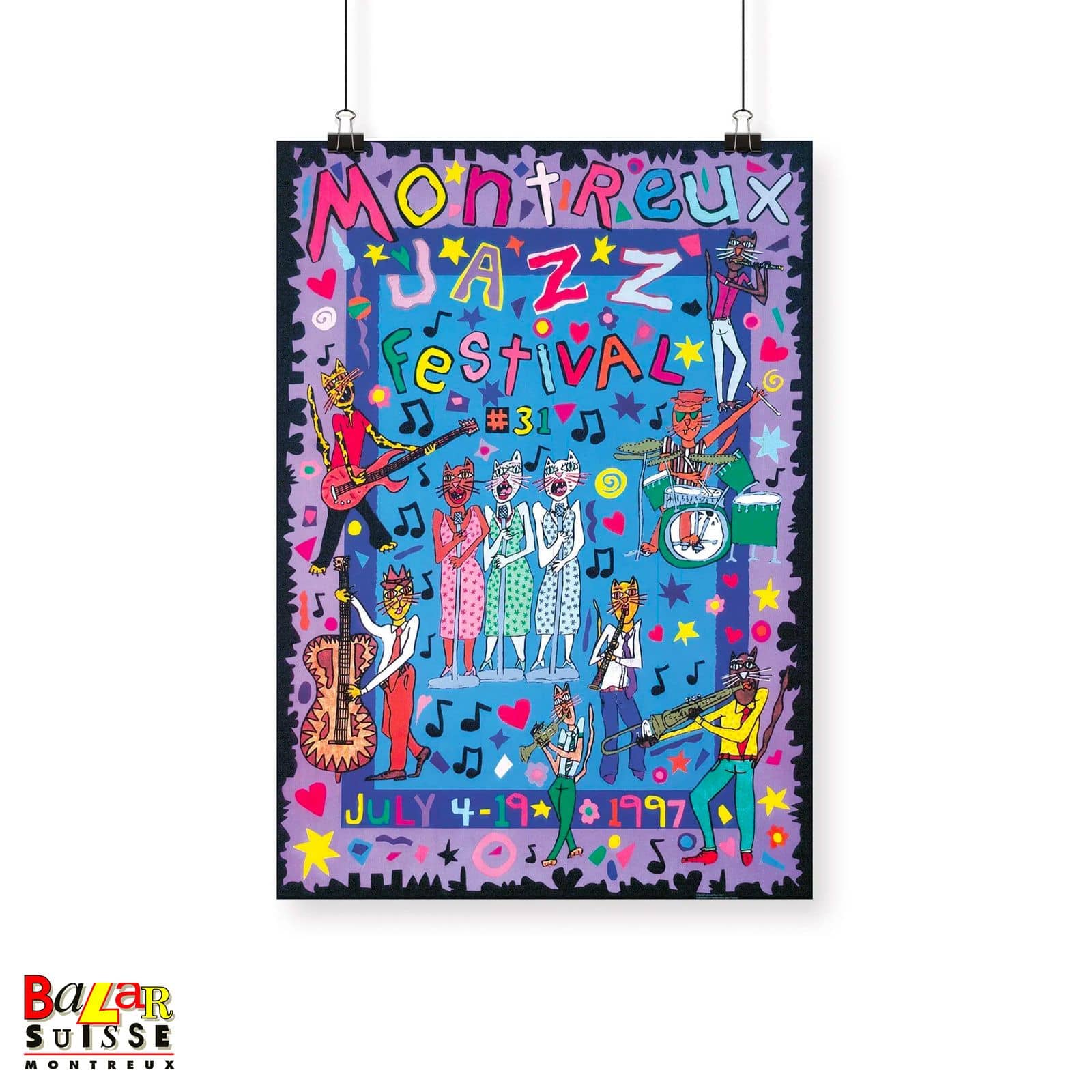 Affiche Montreux Jazz Festival 1997 - James Rizzi