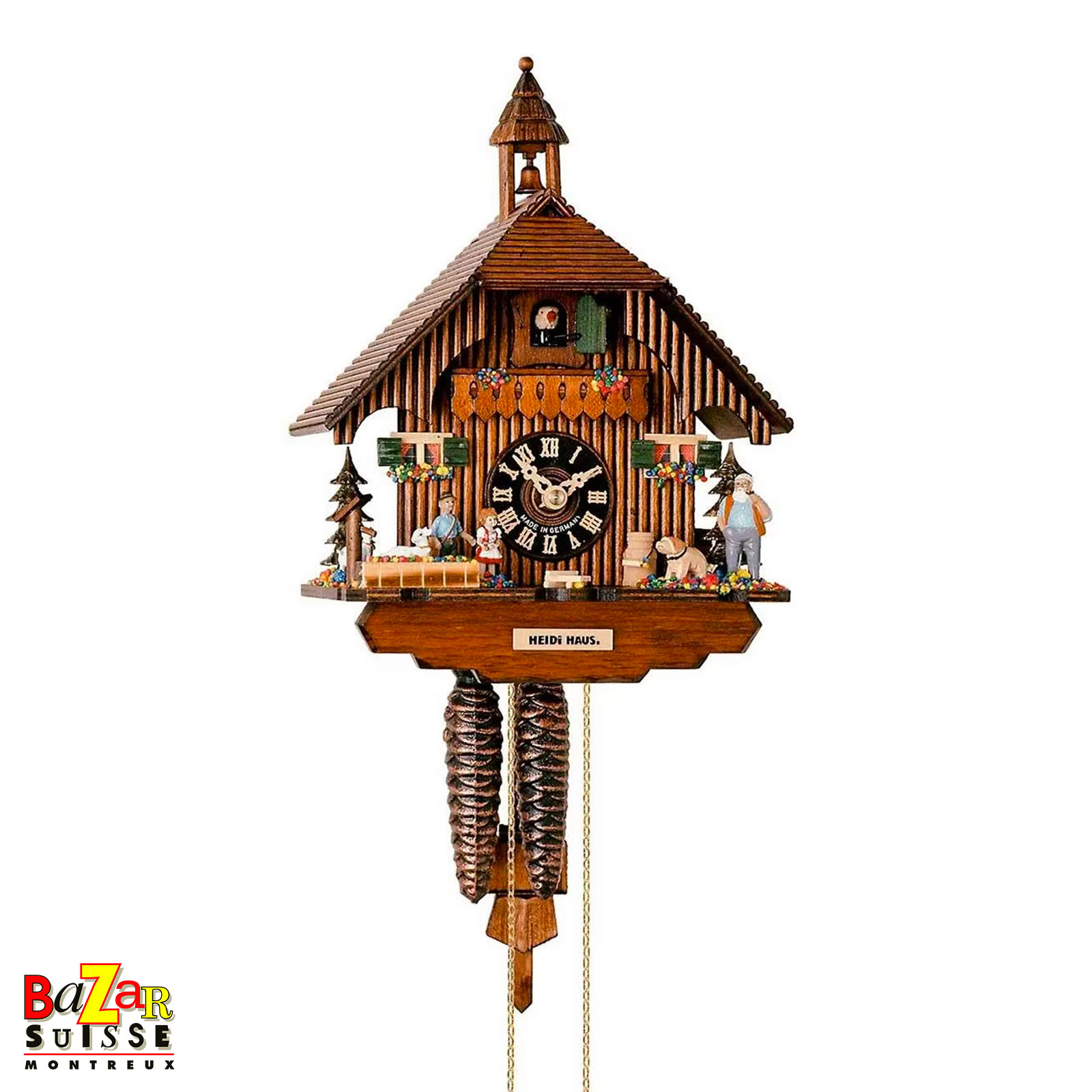 Coucou mécanique - maison de Heidi - 23 cm