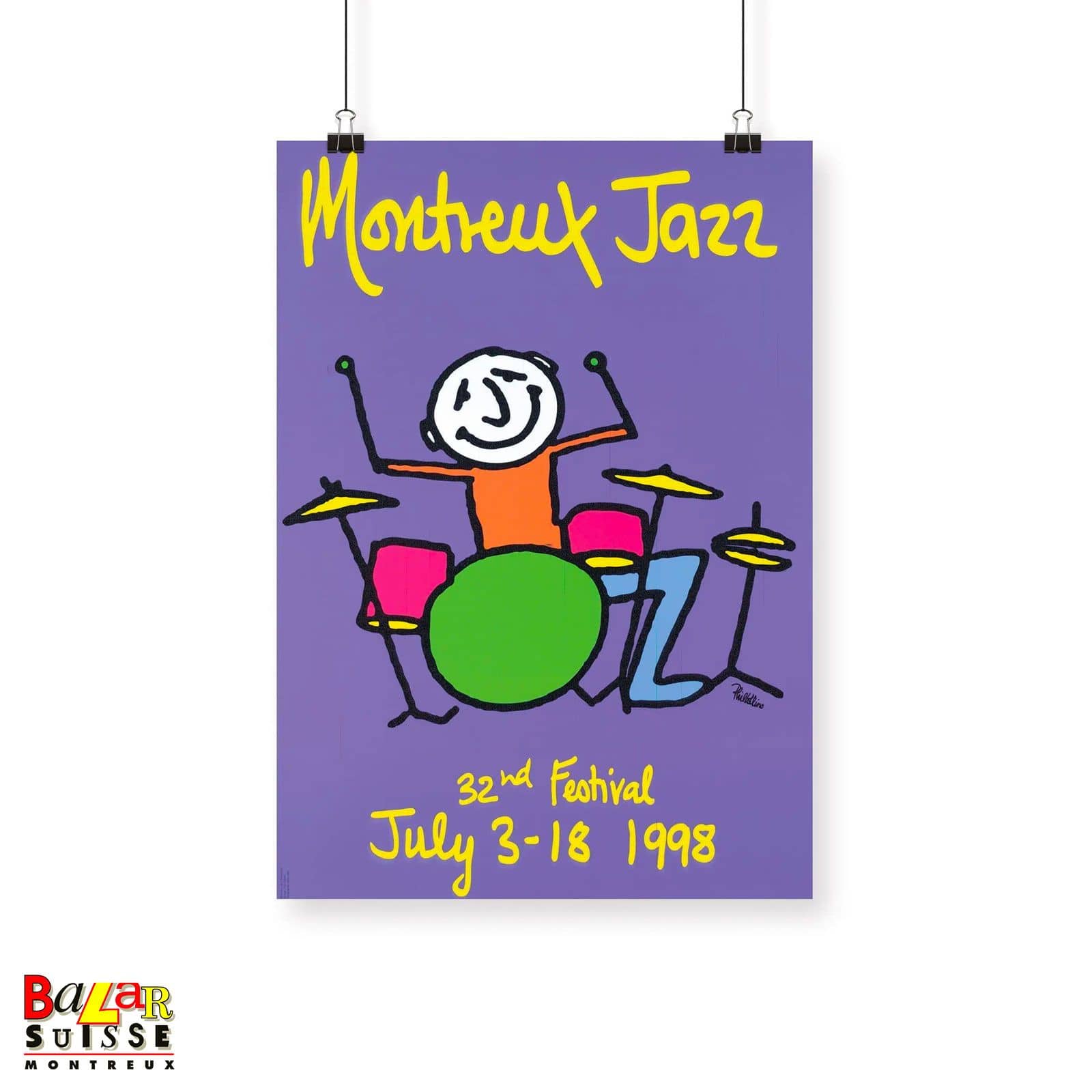 Affiche Montreux Jazz Festival 1998 - Phil Collins