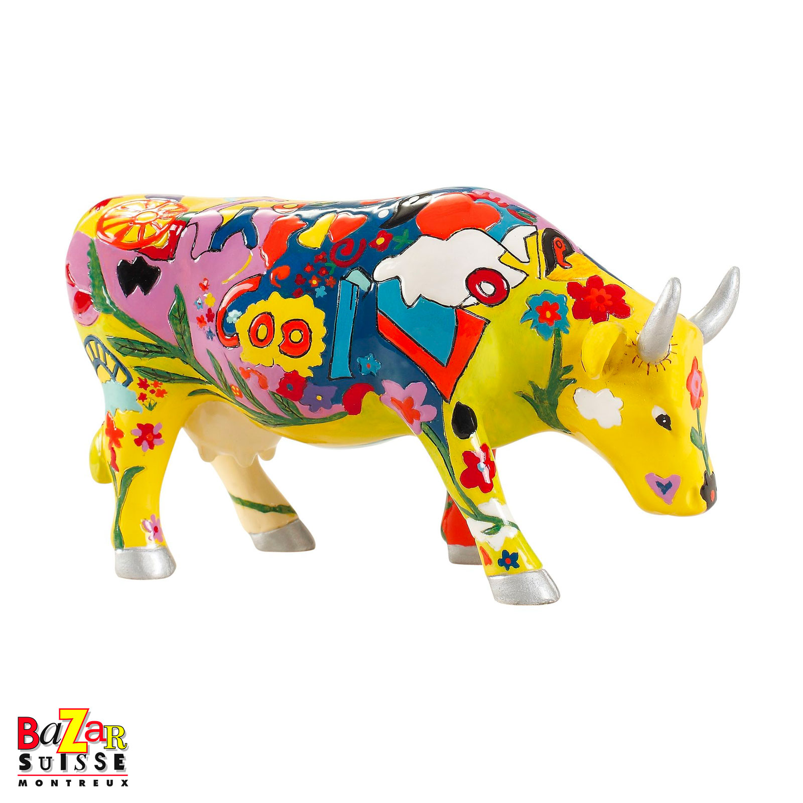 Vache Groovy Moo - CowParade - 16 x 5 x 11 cm