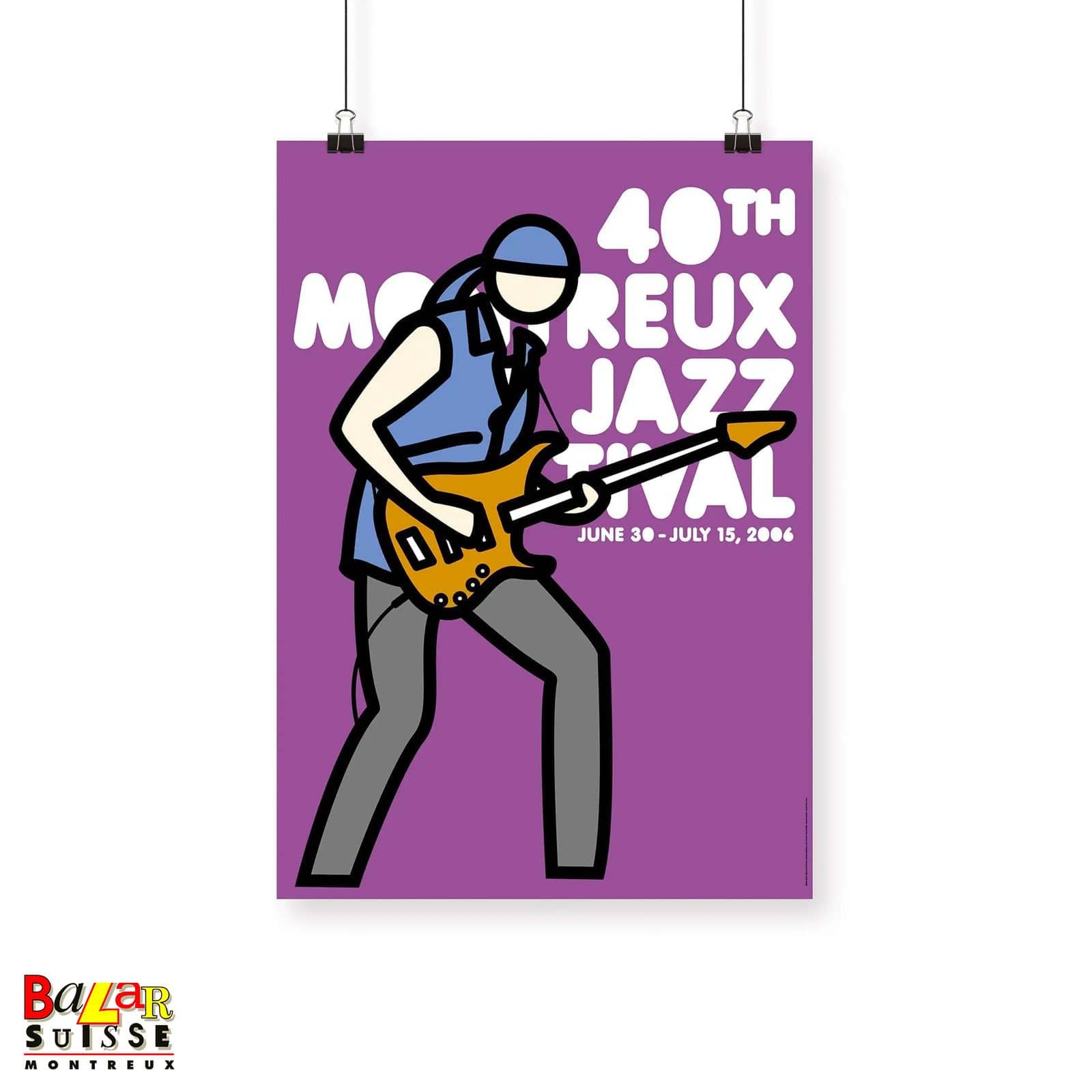 Affiche Montreux Jazz Festival 2006 - violet - Julian Opie