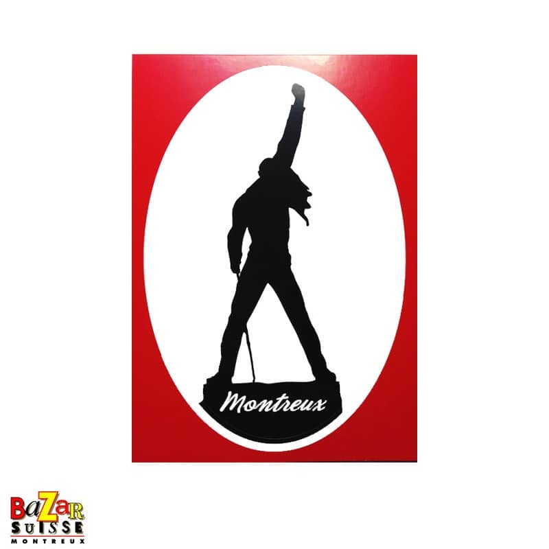 Autocollant statue de Freddie Mercury - Montreux