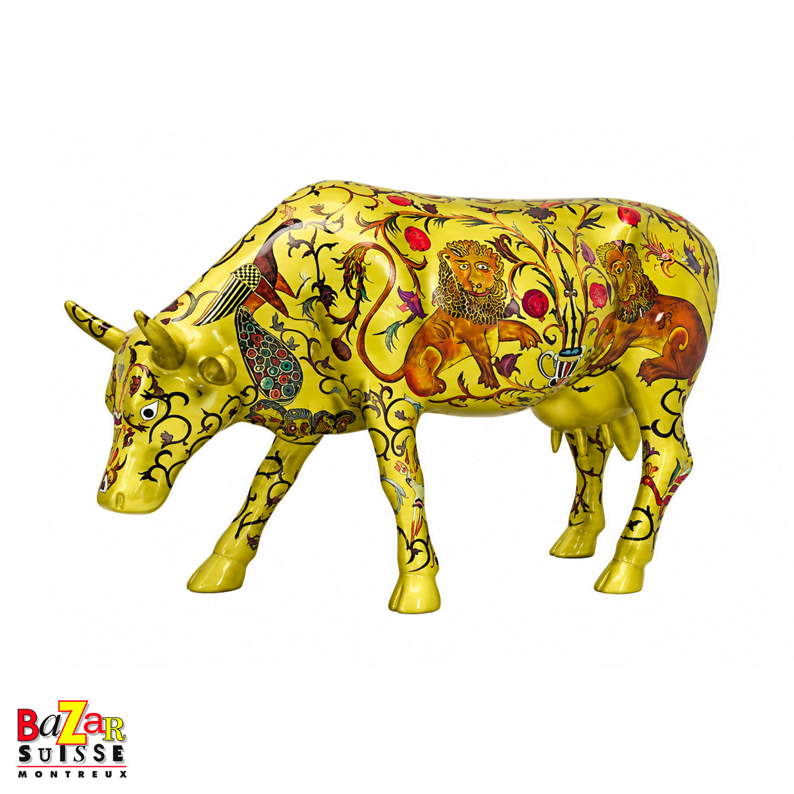 Vache Golden Byzantine - CowParade - 30 x 9 x 20 cm