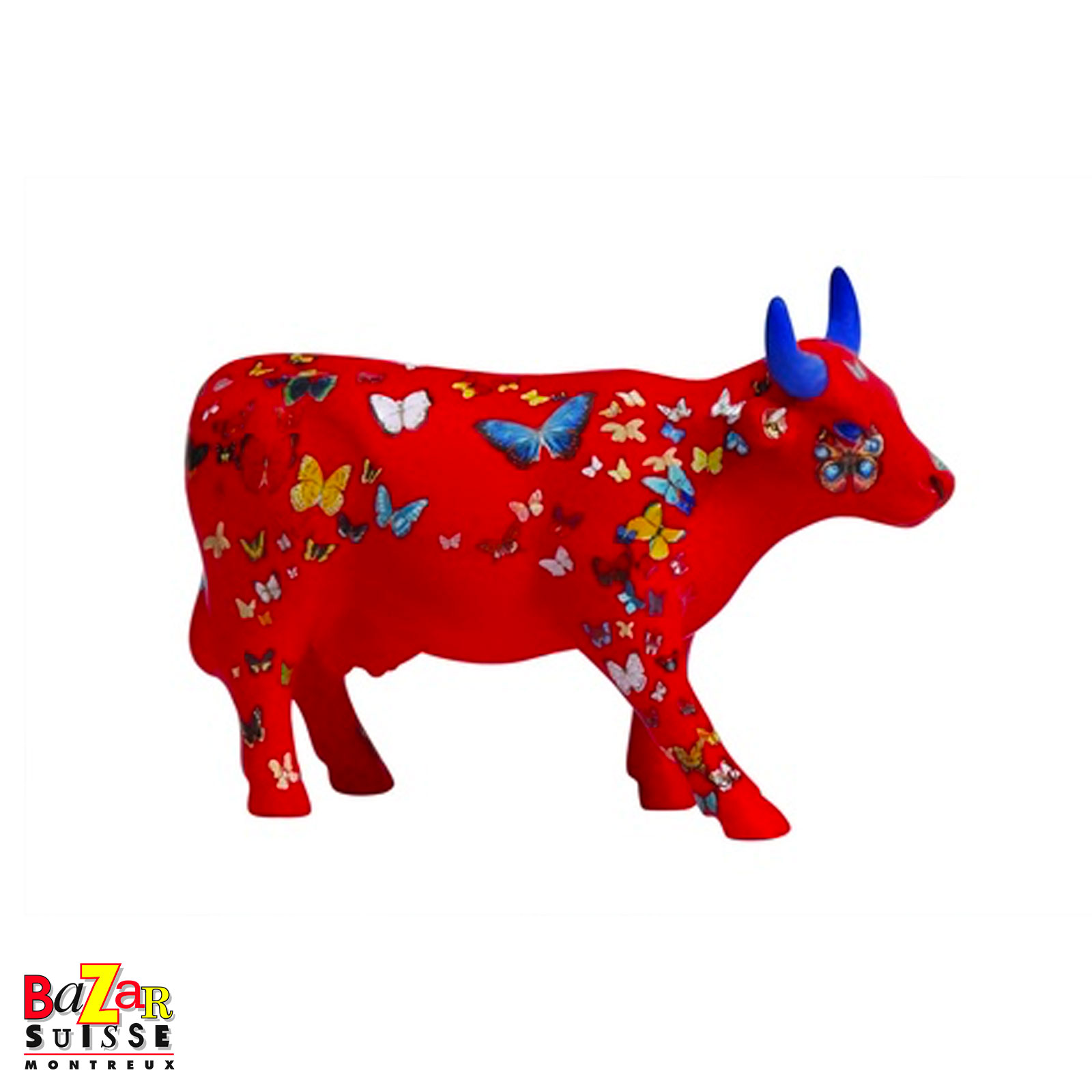 Vache Klaricious / Butterfly - CowParade - 16 x 5 x 11 cm