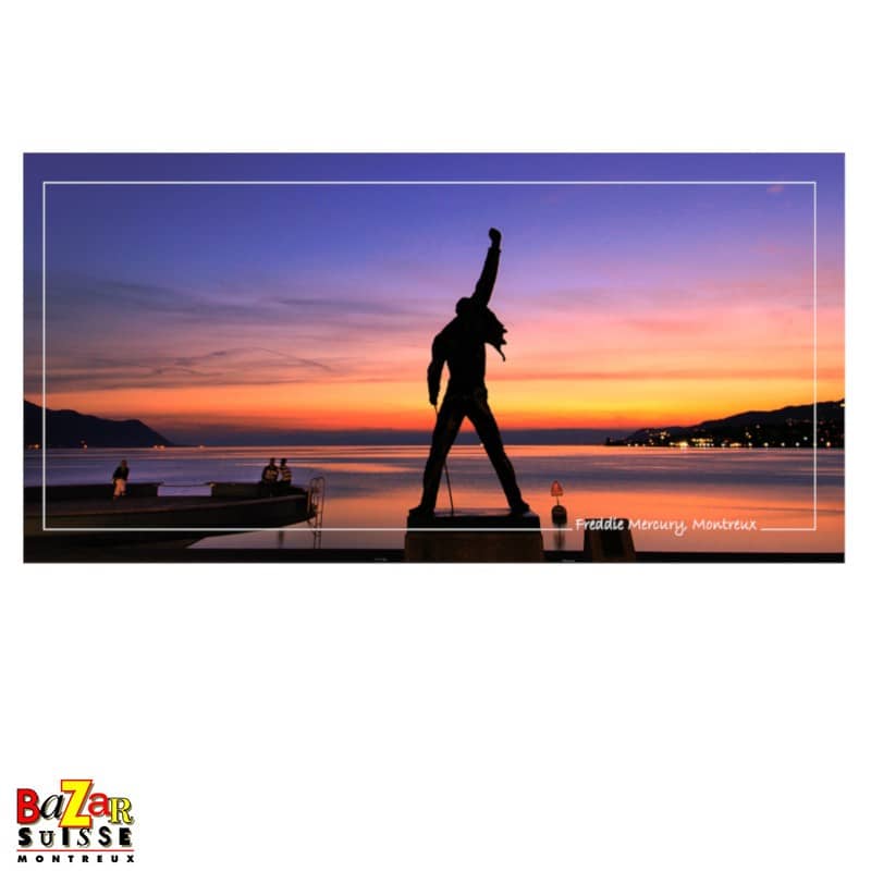 Carte postale de la statue de Freddie Mercury - Montreux