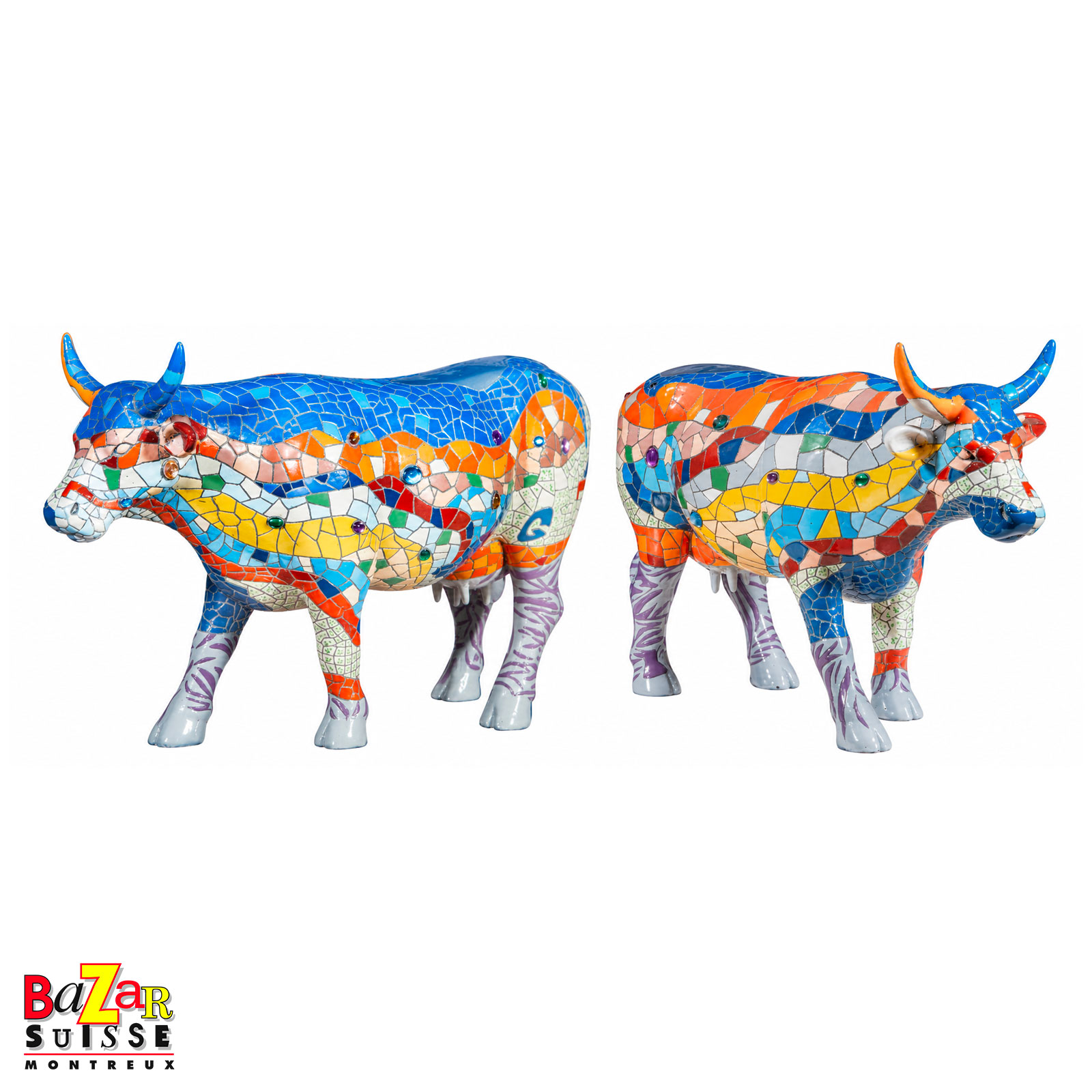 Vache Barcelona - CowParade - 30 x 9 x 20 cm