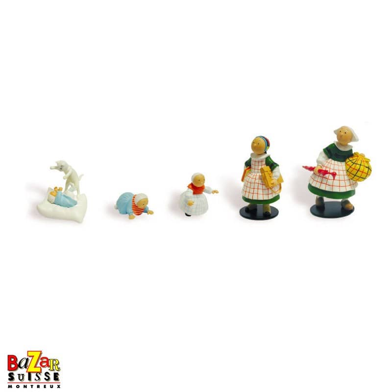 Figurines L’enfance de Bécassine - Leblon Delienne
